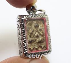 Pidta Lp Suk Blessed 1897 Close Eye Buddha Thai Sook Lucky Amulet Small Pendant
