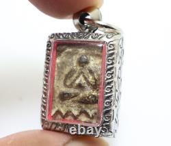 Pidta Lp Suk Blessed 1897 Close Eye Buddha Thai Sook Lucky Amulet Small Pendant