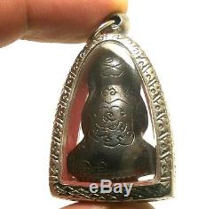 Pidtawan Pidta Pitta Close Eyes Ears Anus Thai Yant Buddha Brass Amulet Pendant