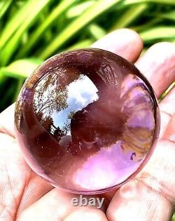 Pink Glass Kaew Naga Eye Gems Thai Amulet Buddha Talisman Magic Rich Charm M114