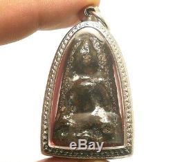 Powerful Lord Buddha Nadoon Lucky Rich Money Success Thai Antique Amulet Pendant