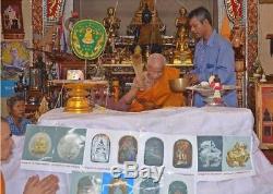 Powerful Sacred Singha Lion Real Silver LP Puan Wat Chang Noi Thai Buddha Amulet
