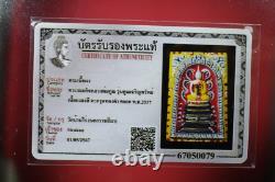 Pra Somdej (5 Gold Takut)- LPr Koon Wat Ban Rai BE 2537 Thai buddha amulet#Card2