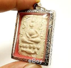 Pra Somdej Ride Bird Back Yant Sarika Lp Puek Thai Buddha Miracle Amulet Pendant