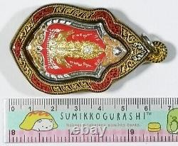Preventive Thai amulet Buddha talisman Wessuwan Coin Vessavana AJ LP Chang 1