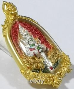 Preventive Thai amulet Buddha talisman Wessuwan Coin Vessavana AJ LP Nikhom 3