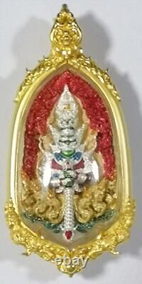 Preventive Thai amulet Buddha talisman Wessuwan Coin Vessavana AJ LP Nikhom 3