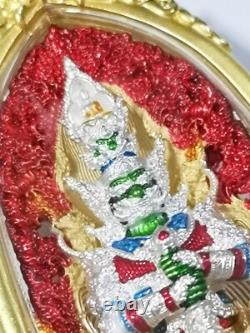 Preventive Thai amulet Buddha talisman Wessuwan Coin Vessavana AJ LP Nikhom 3