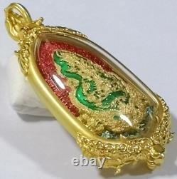 Preventive Thai amulet Buddha talisman Wessuwan Coin Vessavana AJ LP Nikhom 3