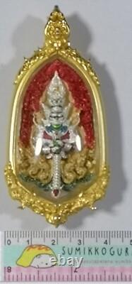 Preventive Thai amulet Buddha talisman Wessuwan Coin Vessavana AJ LP Nikhom 3