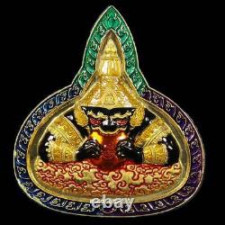RARE PHRA RAHU LP PHAT Luck Rich Prevent Black Magic Thai Buddha Amulet Thailand
