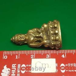 RARE Thai Amulet Statue LP KASEM KHEMAKO Luck Rich Wealth Old Buddha Thailand