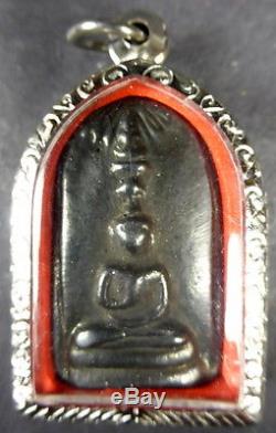REAL LEK LAI Black Jewel of Thailand PHRA SOOMGOR Thai Buddha Amulet BLESSED