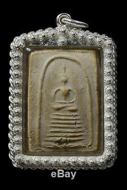 REAL Phra Somdej Lp Toh Wat Rakang Buddha Thai Original Amulet in Silver case