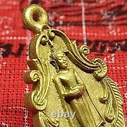 REAL RARE Phra Standing Buddha Thailand Talisman Luck Wealth Charm Thai Amulet
