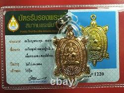 RIEN PHAYA TAO REON LP LEW BE. 2540, WAT RAI TANG THONG Thai buddha amulet, CARD