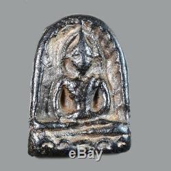 Rare Ancient Buddha Phra Sumkor Old Thai Amulet Magig Buddha Real Lucky Pendant