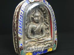Rare Antique Ancient Siam Sum Kor, Thai Buddha Amulet Pendant Real
