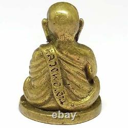 Rare Antique Buddha Statue, Bronze, Brass Gold Gilding, Bell Inside, Asian Thai