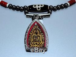 Rare Antique Thai Magic Amulet Black Lp Boon Buddha Necklace Pendant Lucky Brand