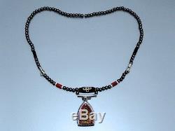 Rare Antique Thai Magic Amulet Black Lp Boon Buddha Necklace Pendant Lucky Brand