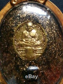 Rare! BIE GAE LP THUAD Thai Buddha Amulet Powerful Magical PROTECT EVIL