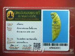 Rare Collectibles, Sur Loungpor Sai Wat Bang Hia Thai buddha amulet &Card#2