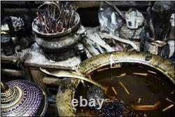 Rare Drum Phra LP Thai Buddha Amulet Pendant Magic Ancient Idol Luck Money H9