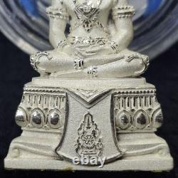 Rare Emerald Buddha Silver Sandblasted Large Model Thai Amulet 2007 108 Masters