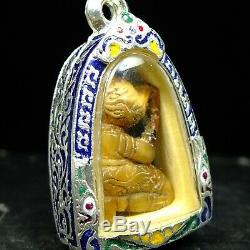 Rare Hanooman Loung por soon, Powerful Talisman Luck Thai buddha Amulet
