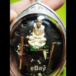Rare Holy Photo Master Yant Takrud Kuba Dhamamunee Pendant Thai Buddha Amulet