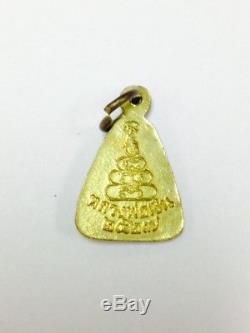 Rare! LP NGERN Wat Bangklan Stamp coin BE2527 Old Wat Thai amulet Buddha Antique