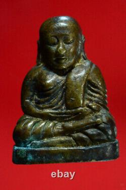 Rare! LP Nguen Statue Gen. Phutta Auttayarn BE53 Thai Buddha Amulet Antique Money