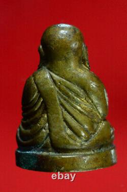 Rare! LP Nguen Statue Gen. Phutta Auttayarn BE53 Thai Buddha Amulet Antique Money