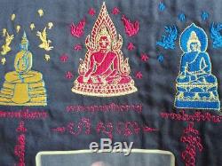 Rare Lp Koon Wat Banrai Thai Genuine Yantra Talisman jacket coat buddha BE2547