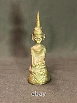 Rare Old Ancient Laos-thai Buddha Amulet Phra Chiang Rung, Art Of Lan Chang