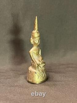 Rare Old Ancient Laos-thai Buddha Amulet Phra Chiang Rung, Art Of Lan Chang