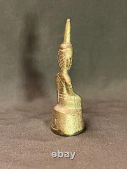 Rare Old Ancient Laos-thai Buddha Amulet Phra Chiang Rung, Art Of Lan Chang