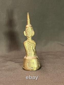 Rare Old Ancient Laos-thai Buddha Amulet Phra Chiang Rung, Art Of Lan Chang