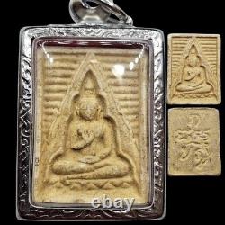 Rare Old Buddha Pendant Thai Amulet Blessed Talisman for Luck & Safety
