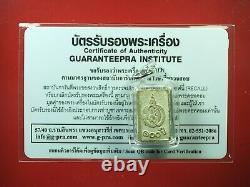 Rare Old Phra Somdej Wat PakNam (Roon 5)Thai Buddha Amulet, Certificate card #17