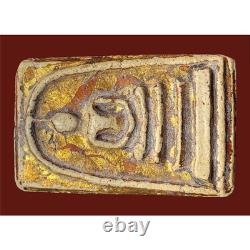 Rare PHRA SOMDEJ WAT RAKANG Pim Yai Gold Lacquered Amulet Thai Buddha Talisman