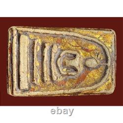 Rare PHRA SOMDEJ WAT RAKANG Pim Yai Gold Lacquered Amulet Thai Buddha Talisman