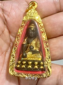 Rare Phra Kring Blessed Pawares Thai Buddha Sacred Pendant Amulet Protect K380