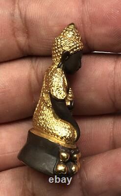 Rare Phra Kring Blessed Pawares Thai Buddha Sacred Pendant Amulet Protect K380
