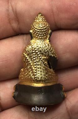 Rare Phra Kring Blessed Pawares Thai Buddha Sacred Pendant Amulet Protect K380