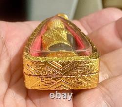 Rare Phra Kring Blessed Pawares Thai Buddha Sacred Pendant Amulet Protect K380