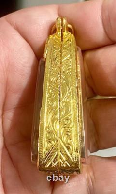 Rare Phra Kring Blessed Pawares Thai Buddha Sacred Pendant Amulet Protect K380