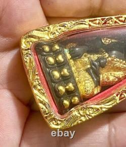 Rare Phra Kring Blessed Pawares Thai Buddha Sacred Pendant Amulet Protect K380