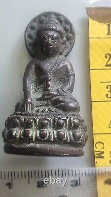 Rare Phra Kring Jeen (China) Wat Bowon, Bangkok Buddha year 2530, Silver casing